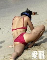 章子怡海边事件照片,自然美态与时尚风采并存